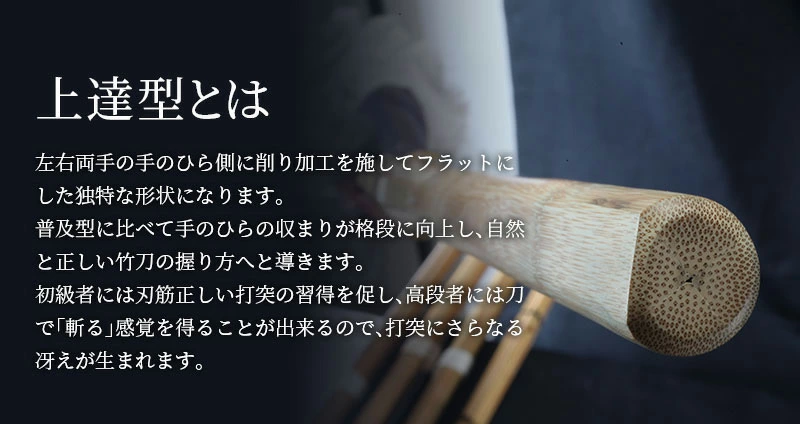 バイオテック 中太吟風仕組竹刀 「上達型竹刀 -GRIP MASTER-」39男女 (一般) 【剣道竹刀・SSPシール貼付・男女用】
