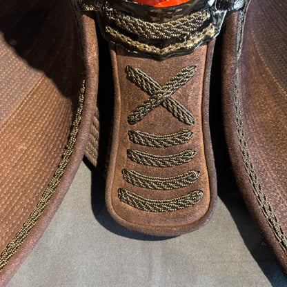 Limited Time Sale [Matsukan Kogyo] HIRAMEKI BLUE, Full Navy Leather, 8mm Inner Stitching 