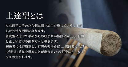 バイオテック 中太吟風仕組竹刀 「上達型竹刀 -GRIP MASTER-」39男女 （一般） 【剣道竹刀・SSPシール貼付・男女用】